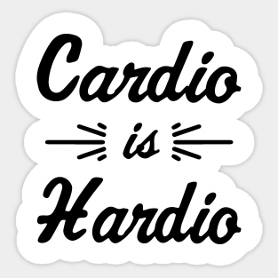 Cardio is Hardio Sticker